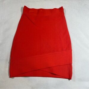 NEW BCBG MAXAZRIA SAFFRON SILVIE POWER SKIRT M